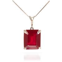 Ruby Pendant Necklace 6.5ct in 9ct Rose Gold