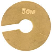 RVFM Brass Plated Slotted Masses 50g