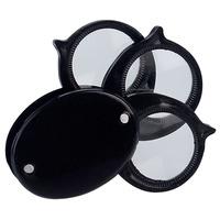RVFM Triple Lens Pocket Glass Magnifier