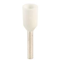 RVFM CEF7508G Bootlace Ferrules 0.75mm White Pack of 100