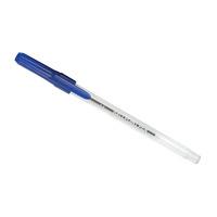 rvfm clear ball pens blue pack 50