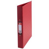 RVFM Red Plastic Ring Binders - A4 Pack 10