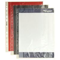 RVFM Clear A4 Punched Pockets Pack 100