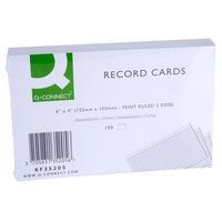 RVFM Record Cards White 152 x 102mm Pack of 100