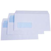 RVFM Dl White Self Seal Wallet Envelope with Window - Box of 1000