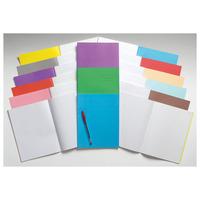 RVFM 9x7in Exercise Book Plain Unruled 80 Page Pink Box of 100