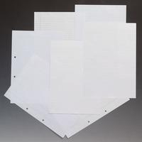 RVFM 8x6.5in Paper Ruled 8mm & Margin Paper Unpunched 75gsm Pack o...