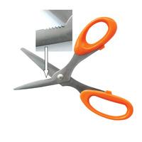 RVFM Electroplate Multipurpose Scissors / Snips with Serrated Blad...