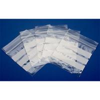 RVFM GA120 Write On Resealable Polythene Bags 60 x 60 x 0.05mm Pac...