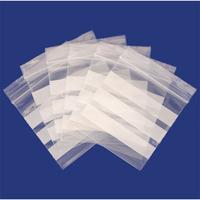 RVFM GA122 Write On Resealable Polythene Bags 75 x 85 x 0.05mm Pac...