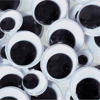 rvfm self adhesive wiggly eyes black assorted sizes pack of 100