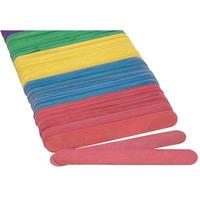 RVFM Coloured Lollipop Sticks Jumbo - Pack of 100