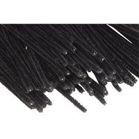 rvfm black pipe cleaners 15cm pack of 100