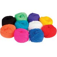 RVFM Craft Yarn Balls Asst. Colours - Pack of 10
