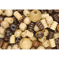 RVFM Assorted Wooden Beads - Tub of 200