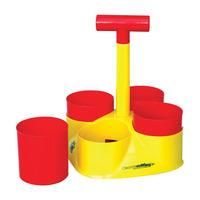 RVFM Class Caddy Table Top Organiser Red and Yellow