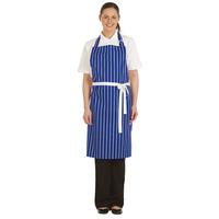 rvfm chefs bib apron navy butchers stripes