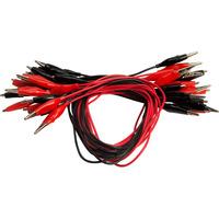 rvfm cb8009 18 x2 pk of 20 croc leads 10 red10 black