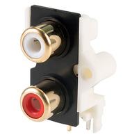 rvfm ps 2135 redwhite twin phono socket