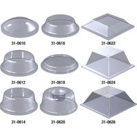 rvfm pd2127 polyurethane clear feet square 127mm sq x 31mm pa