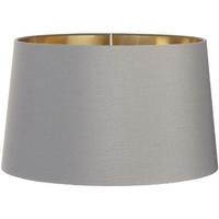 RV Astley Grey Lamp Shade with Gold Lining - 40cm