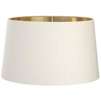 RV Astley Soft Latte Lamp Shade with Gold Lining - 34cm