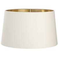RV Astley Soft Latte Lamp Shade with Gold Lining Clip - 48cm