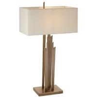 RV Astley Carrick Antique Brass Table Lamp with Shade