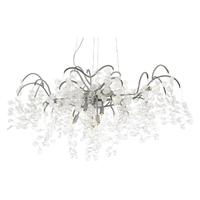 RV Astley Aldora Silver plated and Glass Chandelier