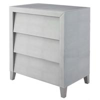 RV Astley Colby Soft Grey Shagreen 3 Drawer Cabinet