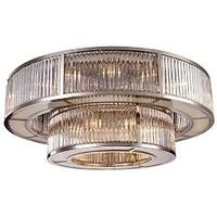 RV Astley Garnet Two Tier Chandelier in Nickel