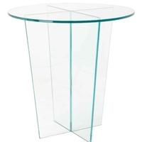 rv astley glass round side table