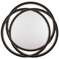 RV Astley Round Mirror - Black Gloss