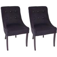 RV Astley Adrino Black Dining Chair (Pair)