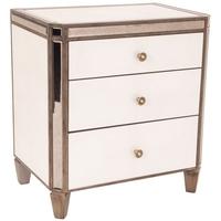 rv astley roma bedside cabinet 3 drawer