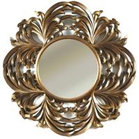 RV Astley Round Leaf Framed Mirror