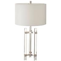 RV Astley Domus Pale Gold and Glass Table Lamp with Shade
