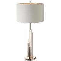 RV Astley Juke Pale Gold Table Lamp with Shade