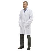 rvfm polycotton white lab coat 122cm 48 chest size