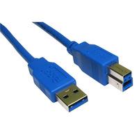 RVFM USB3-803BL USB 3.0 A Male - B Blue Cable 3m