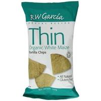 RW Garcia Corn Tortilla Chips - Thin White 150g (Pack of 15)