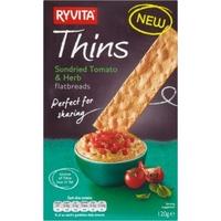 ryvita thins sundried tomato herb 120g x 6