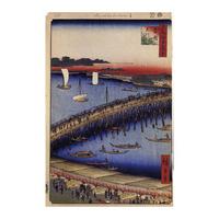 Ryogoku Bridge and Okawabata By Utagawa Hiroshige