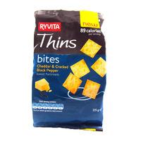 Ryvita Cheddar & Pepper Thins Bites