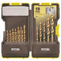 Ryobi Ryobi RAK19HSS 19 Piece HSS Drill Bit Set