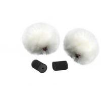 Rycote White Lavalier Windjammer - pair