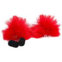 Rycote Red Lavalier Windjammer - pair