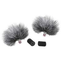 Rycote Grey Lavalier Windjammer - pair