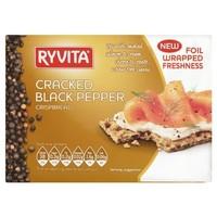 Ryvita Cracked Black Pepper Crisp Bread 8x200g