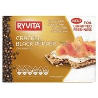 ryvita cracked black pepper crisp bread 8x200g